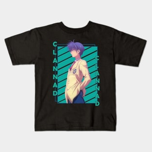 Tomoya Okazaki Clannad Kuranado Anime Kids T-Shirt